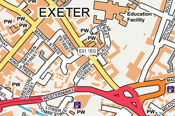 EX1 1EG map - OS OpenMap – Local (Ordnance Survey) EX1 1EG map - OS OpenMap – Local (Ordnance Survey)