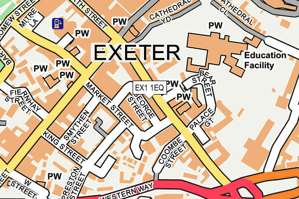 EX1 1EQ map - OS OpenMap – Local (Ordnance Survey) EX1 1EQ map - OS OpenMap – Local (Ordnance Survey)
