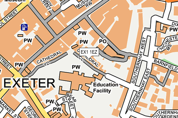 EX1 1EZ map - OS OpenMap – Local (Ordnance Survey) EX1 1EZ map - OS OpenMap – Local (Ordnance Survey)