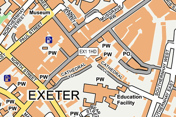 EX1 1HD map - OS OpenMap – Local (Ordnance Survey) EX1 1HD map - OS OpenMap – Local (Ordnance Survey)