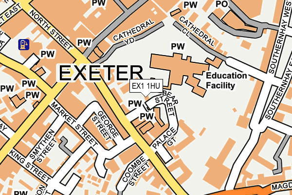 EX1 1HU map - OS OpenMap – Local (Ordnance Survey) EX1 1HU map - OS OpenMap – Local (Ordnance Survey)