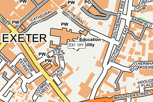 EX1 1HY map - OS OpenMap – Local (Ordnance Survey) EX1 1HY map - OS OpenMap – Local (Ordnance Survey)