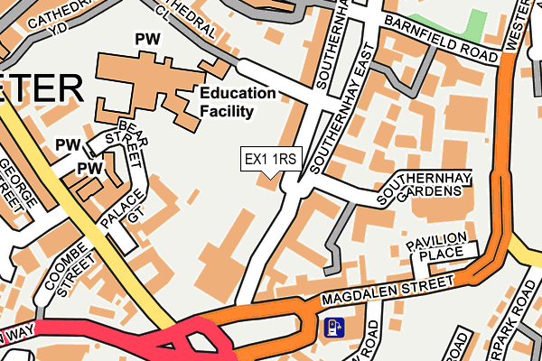EX1 1RS map - OS OpenMap – Local (Ordnance Survey) EX1 1RS map - OS OpenMap – Local (Ordnance Survey)