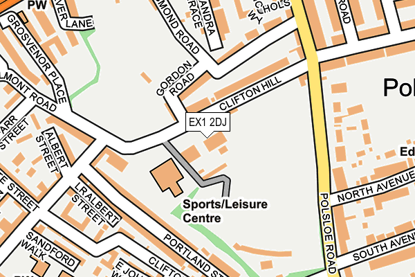 EX1 2DJ map - OS OpenMap – Local (Ordnance Survey) EX1 2DJ map - OS OpenMap – Local (Ordnance Survey)