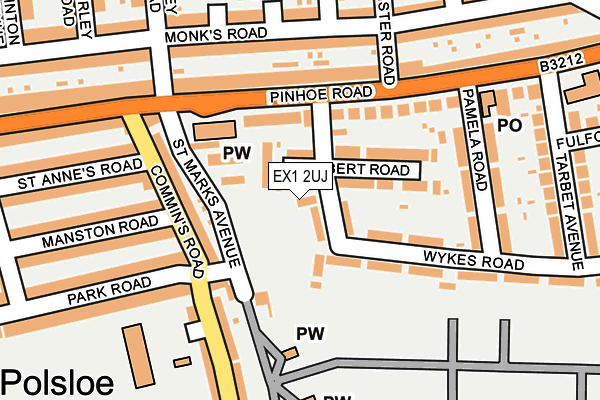 EX1 2UJ map - OS OpenMap – Local (Ordnance Survey) EX1 2UJ map - OS OpenMap – Local (Ordnance Survey)