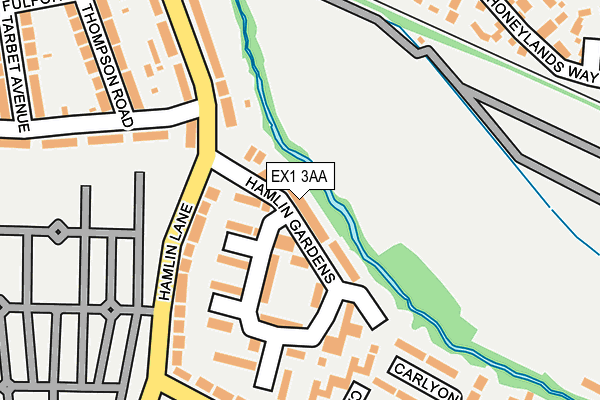 EX1 3AA map - OS OpenMap – Local (Ordnance Survey) EX1 3AA map - OS OpenMap – Local (Ordnance Survey)
