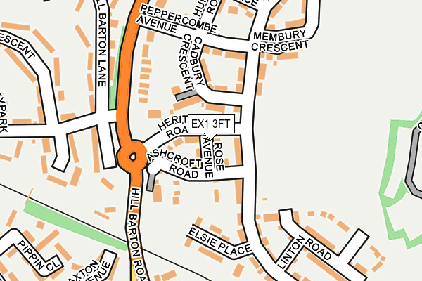 EX1 3FT map - OS OpenMap – Local (Ordnance Survey) EX1 3FT map - OS OpenMap – Local (Ordnance Survey)