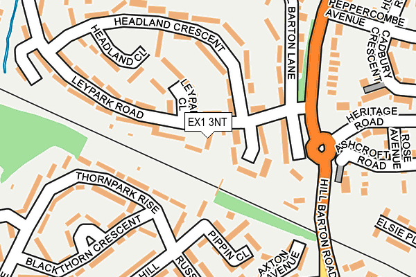 EX1 3NT map - OS OpenMap – Local (Ordnance Survey) EX1 3NT map - OS OpenMap – Local (Ordnance Survey)