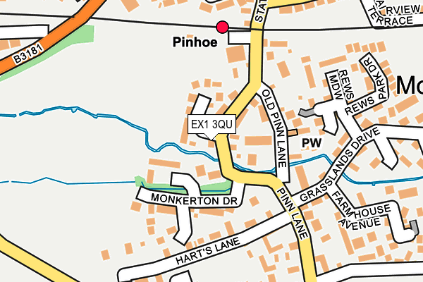 EX1 3QU map - OS OpenMap – Local (Ordnance Survey) EX1 3QU map - OS OpenMap – Local (Ordnance Survey)