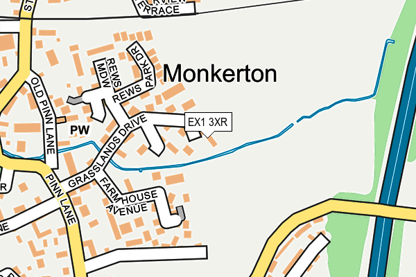 EX1 3XR map - OS OpenMap – Local (Ordnance Survey) EX1 3XR map - OS OpenMap – Local (Ordnance Survey)