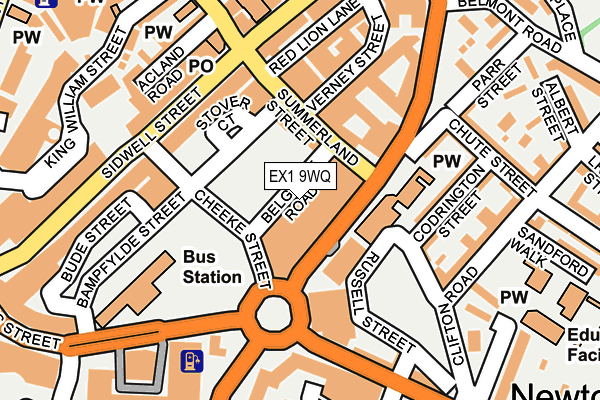 EX1 9WQ map - OS OpenMap – Local (Ordnance Survey) EX1 9WQ map - OS OpenMap – Local (Ordnance Survey)