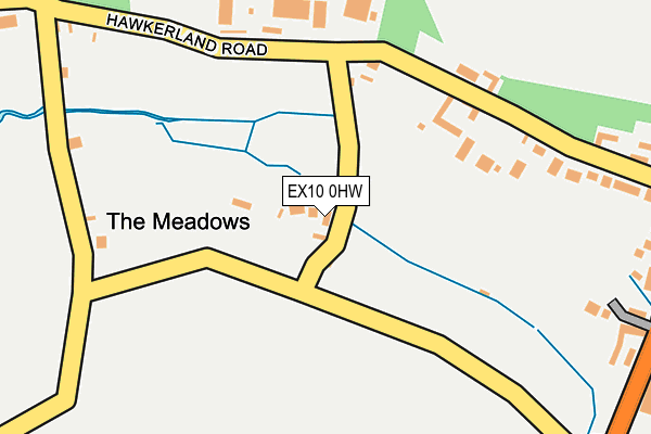 EX10 0HW map - OS OpenMap – Local (Ordnance Survey) EX10 0HW map - OS OpenMap – Local (Ordnance Survey)