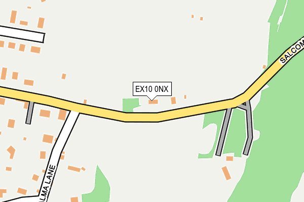EX10 0NX map - OS OpenMap – Local (Ordnance Survey) EX10 0NX map - OS OpenMap – Local (Ordnance Survey)