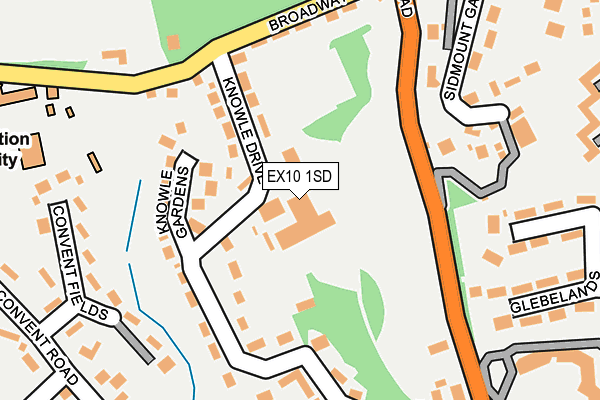 EX10 1SD map - OS OpenMap – Local (Ordnance Survey) EX10 1SD map - OS OpenMap – Local (Ordnance Survey)
