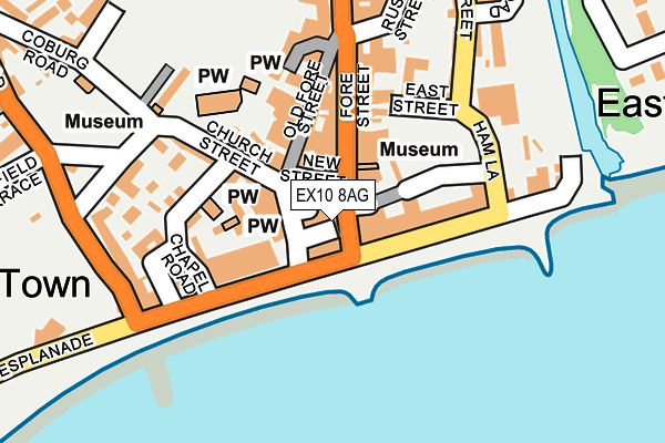 EX10 8AG map - OS OpenMap – Local (Ordnance Survey) EX10 8AG map - OS OpenMap – Local (Ordnance Survey)