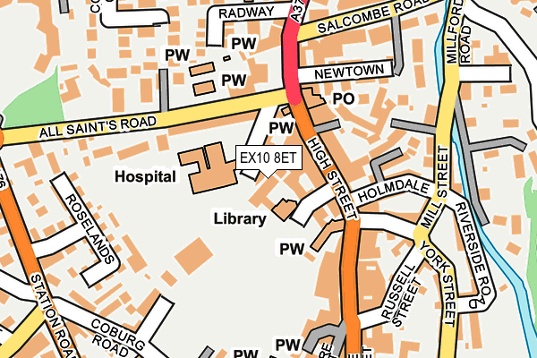 EX10 8ET map - OS OpenMap – Local (Ordnance Survey) EX10 8ET map - OS OpenMap – Local (Ordnance Survey)