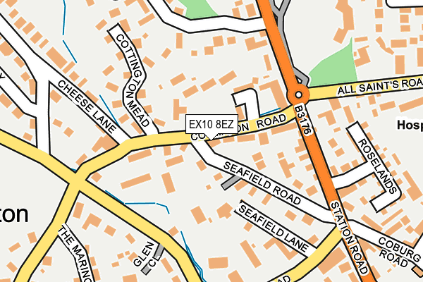 EX10 8EZ map - OS OpenMap – Local (Ordnance Survey) EX10 8EZ map - OS OpenMap – Local (Ordnance Survey)