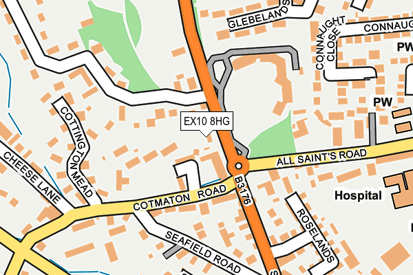 EX10 8HG map - OS OpenMap – Local (Ordnance Survey) EX10 8HG map - OS OpenMap – Local (Ordnance Survey)