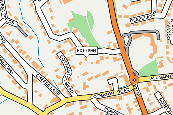 EX10 8HN map - OS OpenMap – Local (Ordnance Survey) EX10 8HN map - OS OpenMap – Local (Ordnance Survey)