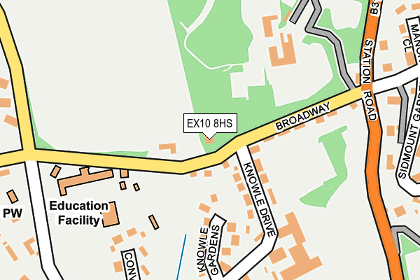 EX10 8HS map - OS OpenMap – Local (Ordnance Survey) EX10 8HS map - OS OpenMap – Local (Ordnance Survey)