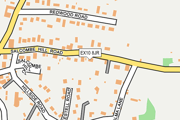 EX10 8JR map - OS OpenMap – Local (Ordnance Survey)