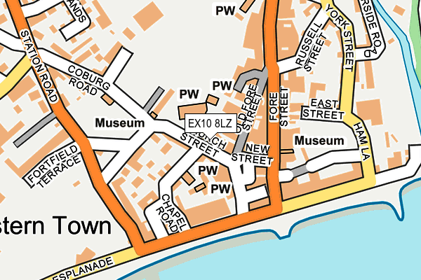 EX10 8LZ map - OS OpenMap – Local (Ordnance Survey) EX10 8LZ map - OS OpenMap – Local (Ordnance Survey)