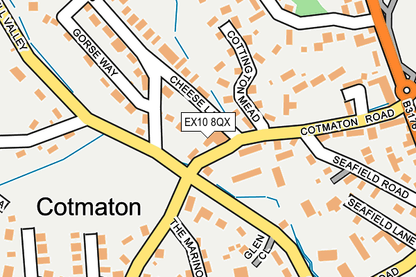 EX10 8QX map - OS OpenMap – Local (Ordnance Survey) EX10 8QX map - OS OpenMap – Local (Ordnance Survey)