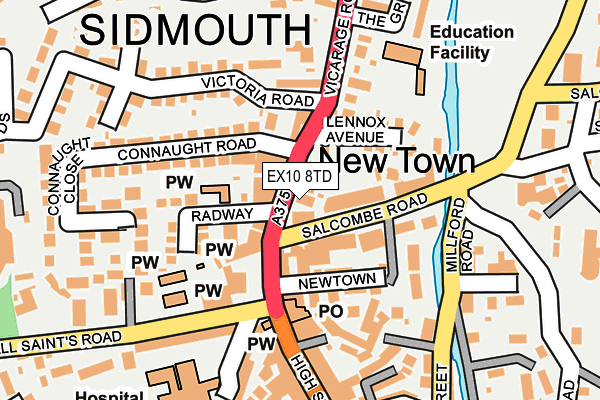 EX10 8TD map - OS OpenMap – Local (Ordnance Survey) EX10 8TD map - OS OpenMap – Local (Ordnance Survey)