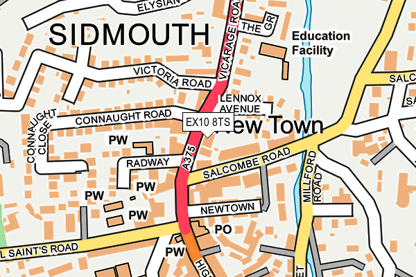 EX10 8TS map - OS OpenMap – Local (Ordnance Survey) EX10 8TS map - OS OpenMap – Local (Ordnance Survey)