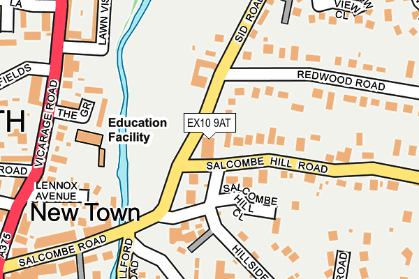 EX10 9AT map - OS OpenMap – Local (Ordnance Survey) EX10 9AT map - OS OpenMap – Local (Ordnance Survey)