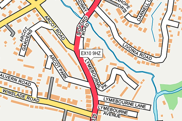 EX10 9HZ map - OS OpenMap – Local (Ordnance Survey) EX10 9HZ map - OS OpenMap – Local (Ordnance Survey)
