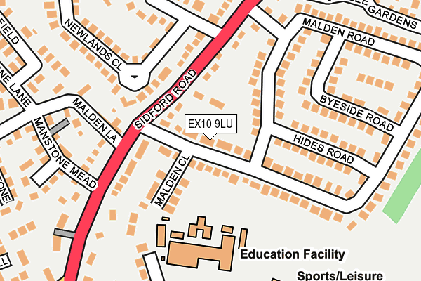 EX10 9LU map - OS OpenMap – Local (Ordnance Survey) EX10 9LU map - OS OpenMap – Local (Ordnance Survey)