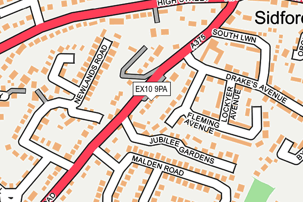 EX10 9PA map - OS OpenMap – Local (Ordnance Survey) EX10 9PA map - OS OpenMap – Local (Ordnance Survey)
