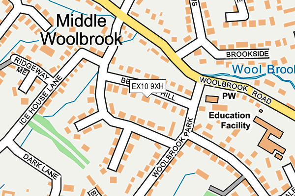 EX10 9XH map - OS OpenMap – Local (Ordnance Survey)