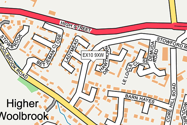 EX10 9XW map - OS OpenMap – Local (Ordnance Survey) EX10 9XW map - OS OpenMap – Local (Ordnance Survey)