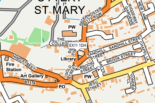 EX11 1DH map - OS OpenMap – Local (Ordnance Survey) EX11 1DH map - OS OpenMap – Local (Ordnance Survey)