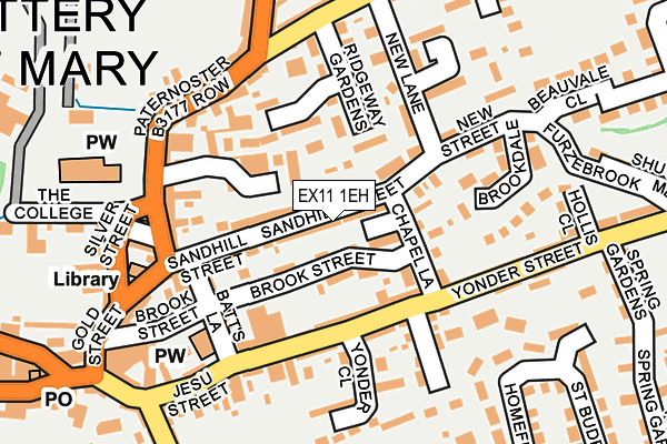 EX11 1EH map - OS OpenMap – Local (Ordnance Survey) EX11 1EH map - OS OpenMap – Local (Ordnance Survey)