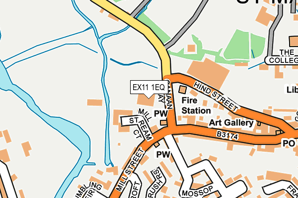 EX11 1EQ map - OS OpenMap – Local (Ordnance Survey) EX11 1EQ map - OS OpenMap – Local (Ordnance Survey)