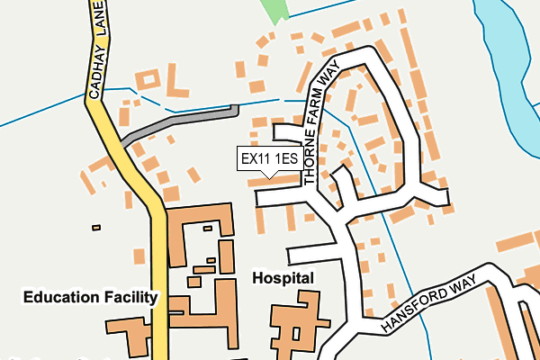 EX11 1ES map - OS OpenMap – Local (Ordnance Survey) EX11 1ES map - OS OpenMap – Local (Ordnance Survey)