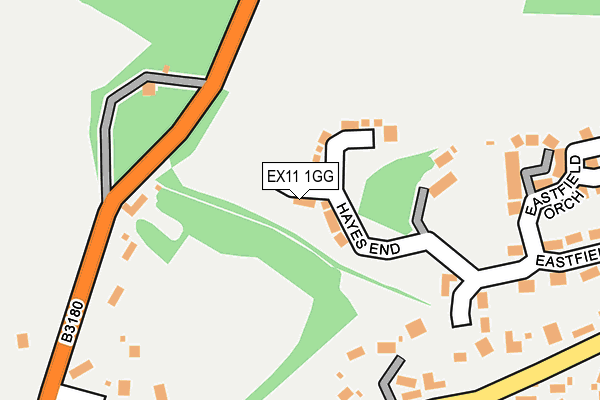 EX11 1GG map - OS OpenMap – Local (Ordnance Survey) EX11 1GG map - OS OpenMap – Local (Ordnance Survey)