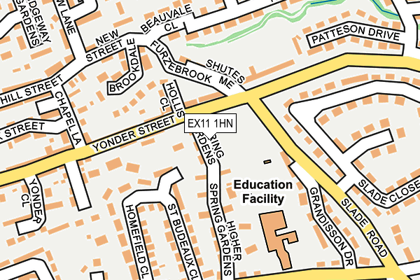 EX11 1HN map - OS OpenMap – Local (Ordnance Survey)