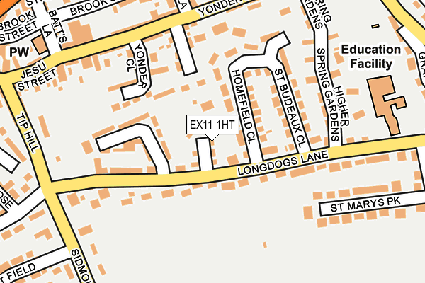 EX11 1HT map - OS OpenMap – Local (Ordnance Survey) EX11 1HT map - OS OpenMap – Local (Ordnance Survey)