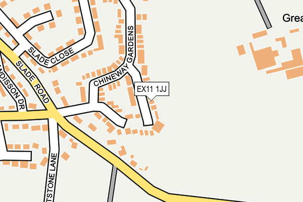 EX11 1JJ map - OS OpenMap – Local (Ordnance Survey) EX11 1JJ map - OS OpenMap – Local (Ordnance Survey)