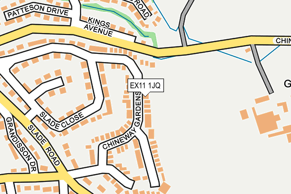 EX11 1JQ map - OS OpenMap – Local (Ordnance Survey) EX11 1JQ map - OS OpenMap – Local (Ordnance Survey)