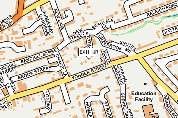 EX11 1JR map - OS OpenMap – Local (Ordnance Survey) EX11 1JR map - OS OpenMap – Local (Ordnance Survey)
