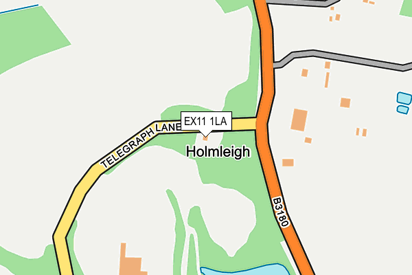 EX11 1LA map - OS OpenMap – Local (Ordnance Survey) EX11 1LA map - OS OpenMap – Local (Ordnance Survey)