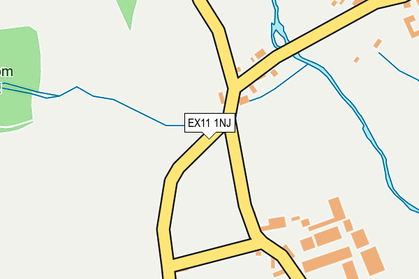 EX11 1NJ map - OS OpenMap – Local (Ordnance Survey) EX11 1NJ map - OS OpenMap – Local (Ordnance Survey)