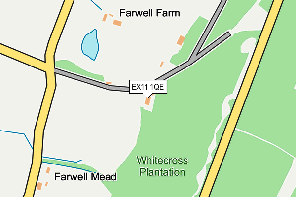 EX11 1QE map - OS OpenMap – Local (Ordnance Survey)