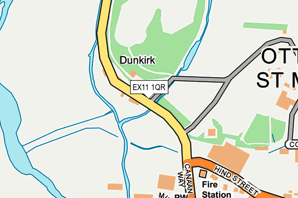 EX11 1QR map - OS OpenMap – Local (Ordnance Survey) EX11 1QR map - OS OpenMap – Local (Ordnance Survey)