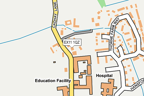 EX11 1QZ map - OS OpenMap – Local (Ordnance Survey) EX11 1QZ map - OS OpenMap – Local (Ordnance Survey)